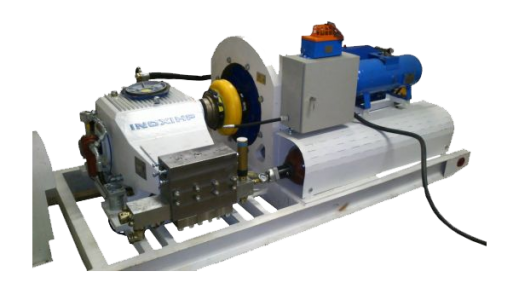 High-pressure units with frequency converters